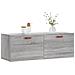 Mobile A Parete Grigio Sonoma 100x36,5x35 Cm Legno Multistrato - Foto miniatura 3