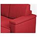 Divano Marrak 2 Posti (due Sedute Da 60cm) + Pouf Misure Esterne L. 148 P. 155 Colore Rosso - Foto miniatura 2