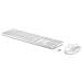 Tastiera e Mouse Bluetooth 0197497587579  per Casa e Ufficio (Layout QWERTY) Colore Bianco - Foto miniatura 1