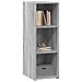 Credenza Grigio Sonoma 30x41x93 Cm In Legno Multistrato - Foto miniatura 3