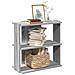Libreria A 3 Ripiani Grigio Sonoma 60x30x60cm Legno Multistrato - Foto miniatura 1
