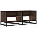 Mobile Tv Rovere Marrone 120,5x40x46 Cm Multistrato E Metallo - Foto miniatura 2