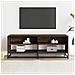 Mobile Tv Rovere Marrone 120,5x40x46 Cm Multistrato E Metallo - Foto miniatura 3
