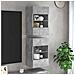 Mobili TV a Parete con Luci LED 2pz Grigio Cemento 40x30x60,5cm - Foto miniatura 2