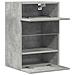 Mobili TV a Parete con Luci LED 2pz Grigio Cemento 40x30x60,5cm - Foto miniatura 7