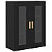 Armadio da Parete in Rovere Nero - 69.5x34x90 cm - Foto miniatura 1
