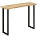 Tavolo Consolle Bordi Vivi 105x33x76 cm Legno Massello di Mango - Foto miniatura 4