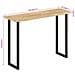 Tavolo Consolle Bordi Vivi 105x33x76 cm Legno Massello di Mango - Foto miniatura 8