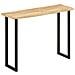 Tavolo Consolle Bordi Vivi 105x33x76 cm Legno Massello di Mango - Foto miniatura 9