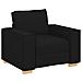 Poltrona Divano Nero 60 cm Tessuto - Foto miniatura 1
