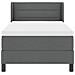 Letto box spring con materasso Grigio scuro 90 x 190 cm - Foto miniatura 8