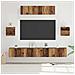 Set mobile TV 7 pcs Legno vecchio 80 x 30 x 30 cm - Foto miniatura 2