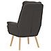 Sedia rilassante Grigio scuro 69 x 74 x 93 cm Tessuto - Foto miniatura 6