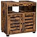 Mobiletto da bagno rustico marrone sottolavabo in stile loft | durevole - Foto miniatura 1