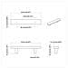 Maniglia per Armadio 2 pcs Nero 150 x 12,3 x 35,2 mm - Foto miniatura 7
