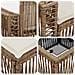 Set Divano da Giardino 13 pcs Beige e Bianco Crema polyrattan - Foto miniatura 6