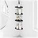 Mensola sospesa con lo scaffale 4 pcs Nero 15 x 15 x 2 cm - Foto miniatura 4