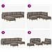 Set di divani modulari con spazio di archiviazione 6 pcs - Foto miniatura 9