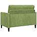 Set di Divani con Storage 2 pz Verde chiaro Poliestere - Foto miniatura 5