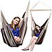 Amaca Per Sedersi 2 Persone 150kg Sedile Sospeso A 2 Posti Poltrona Di Cotone 185x130cm Incl - Foto miniatura 1