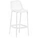Sgabello Alto Outdoor Air in Polipropilene I Sgabello Impilabile Alt. 75 CM | Sgabello Bar Facile da Pulire I Sedia Design Carico Max 130 kg Bianco - Foto miniatura 1