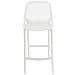 Sgabello Alto Outdoor Air in Polipropilene I Sgabello Impilabile Alt. 75 CM | Sgabello Bar Facile da Pulire I Sedia Design Carico Max 130 kg Bianco - Foto miniatura 2