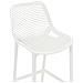 Sgabello Alto Outdoor Air in Polipropilene I Sgabello Impilabile Alt. 75 CM | Sgabello Bar Facile da Pulire I Sedia Design Carico Max 130 kg Bianco - Foto miniatura 4