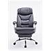 Sedia Ufficio Troy XL con Braccioli in Similpelle I Poltrona Relax Ragolabile con Poggiapiedi I Sedia Poltrona Ergonomica Carico Max 160 kg Grigio - Foto miniatura 2
