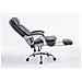Sedia Ufficio Troy XL con Braccioli in Similpelle I Poltrona Relax Ragolabile con Poggiapiedi I Sedia Poltrona Ergonomica Carico Max 160 kg Grigio - Foto miniatura 3