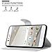 Custodia Compatibile Con Huawei P10 In Bianco Fumo - Coperchio Protettiva Con Chiusura Magnetica, Funzione Stand E Tasca Per Le Carte - Foto miniatura 3