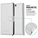 Custodia Compatibile Con Huawei P10 In Bianco Fumo - Coperchio Protettiva Con Chiusura Magnetica, Funzione Stand E Tasca Per Le Carte - Foto miniatura 4