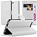 Custodia Compatibile Con Huawei P10 In Bianco Fumo - Coperchio Protettiva Con Chiusura Magnetica, Funzione Stand E Tasca Per Le Carte - Foto miniatura 1