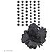 11060472 Set Di 75 Fiori E Perline Autoadesive, Plastica, Nero, 7,5 X 1 X 17 Cm - Foto miniatura 2