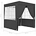 Gazebo Professionale Con Pareti 2x2 M Antracite 90 G / m² - Foto miniatura 9