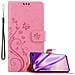 Custodia Compatibile Con Samsung Galaxy S10 Plus In Rosa Fiore - Coperchio Protettivo In Design Floreale Con Chiusura Magnetica, Funzione Stand E Slot Per Carte - Foto miniatura 4