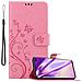 Custodia Compatibile Con Samsung Galaxy S10 Plus In Rosa Fiore - Coperchio Protettivo In Design Floreale Con Chiusura Magnetica, Funzione Stand E Slot Per Carte - Foto miniatura 1