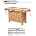 Banco Da Lavoro In Legno Officina Falegname Cassetto Morsa Holzmann Wb138c - Foto miniatura 5