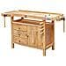 Banco Da Lavoro In Legno Officina Falegname Cassetto Morsa Holzmann Wb138c - Foto miniatura 1