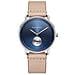 Orologio Uomo Acciaio Frangiflutti Linea Navy Sunray - Orologio Da Polso Uomo (argentato), Orologio Elegante Uomo Con Quadrante Blu Marino E Cinturino In Pelle Di Colore Sabbia - Foto miniatura 1