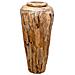 Vaso Decorativo 40x80 Cm In Legno Massello Di Teak - Foto miniatura 1