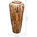 Vaso Decorativo 40x80 Cm In Legno Massello Di Teak - Foto miniatura 3