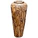 Vaso Decorativo 40x80 Cm In Legno Massello Di Teak - Foto miniatura 4