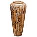 Vaso Decorativo 40x80 Cm In Legno Massello Di Teak - Foto miniatura 6