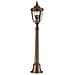 Paletto Luminoso Da Esterno Medio A 3 Luci Bronzo Britannico Ip44, E14 - Foto miniatura 1