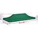 Tetto per Tendone per Feste 6x3 m Verde 270 g / m² - Foto miniatura 4