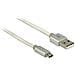 1m USB 2.0-A / USB 2.0 Micro-B 1m USB A Micro-USB B Bianco cavo USB - Foto miniatura 1
