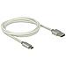 1m USB 2.0-A / USB 2.0 Micro-B 1m USB A Micro-USB B Bianco cavo USB - Foto miniatura 2