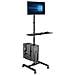 Tripp Lite DMCS1732S base da pavimento per tv a schermo piatto 81,3 cm (32") Banco a rotelle per monitor portatili a schermo piatto Nero - Foto miniatura 4