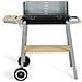 DOC244 barbecue per l'aperto e bistecchiera Carrello A legna Nero, Acciaio inox - Foto miniatura 2