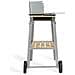 DOC244 barbecue per l'aperto e bistecchiera Carrello A legna Nero, Acciaio inox - Foto miniatura 3